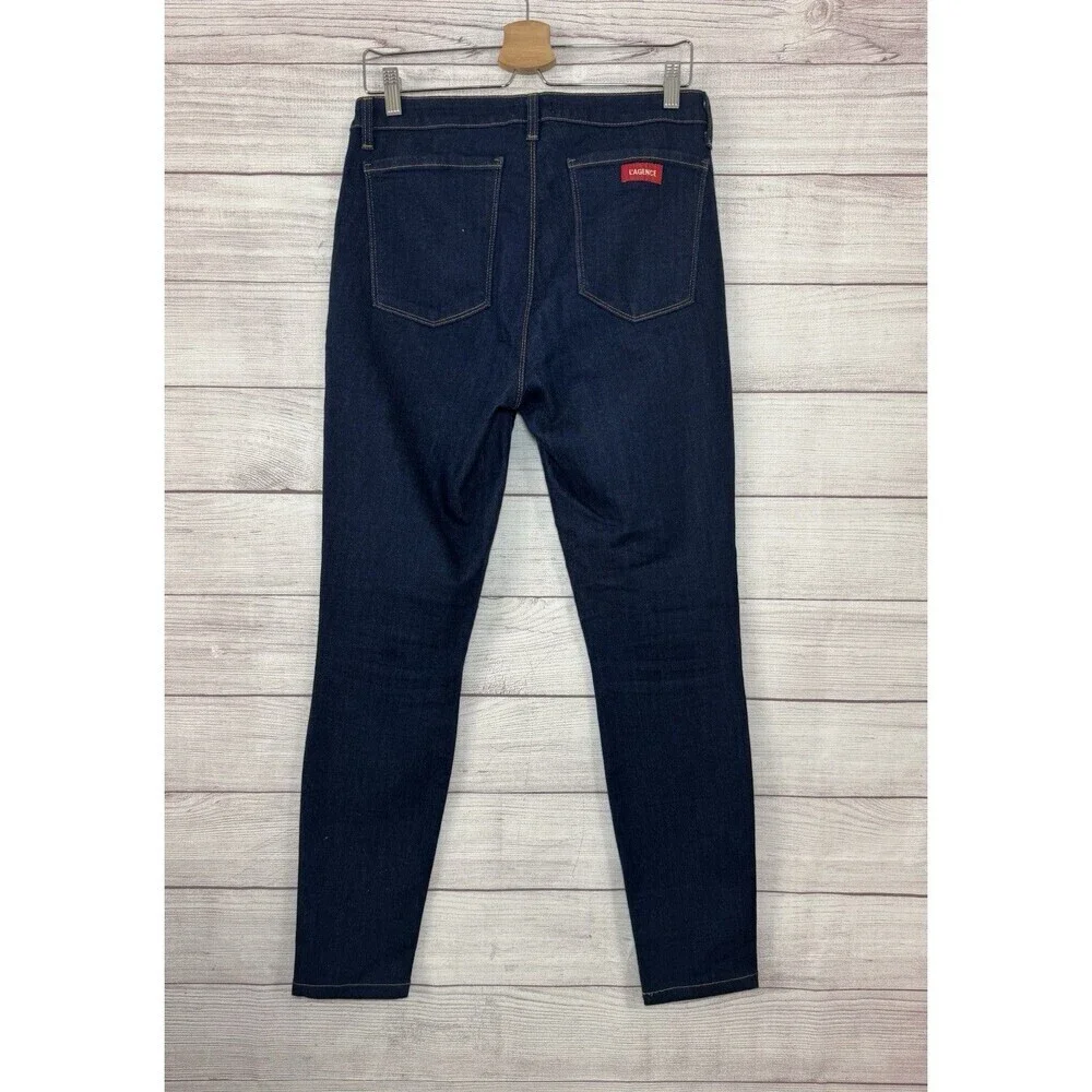 L’agence Zeppelin High Rise Skinny Jeans In Rinse Wash Size 30